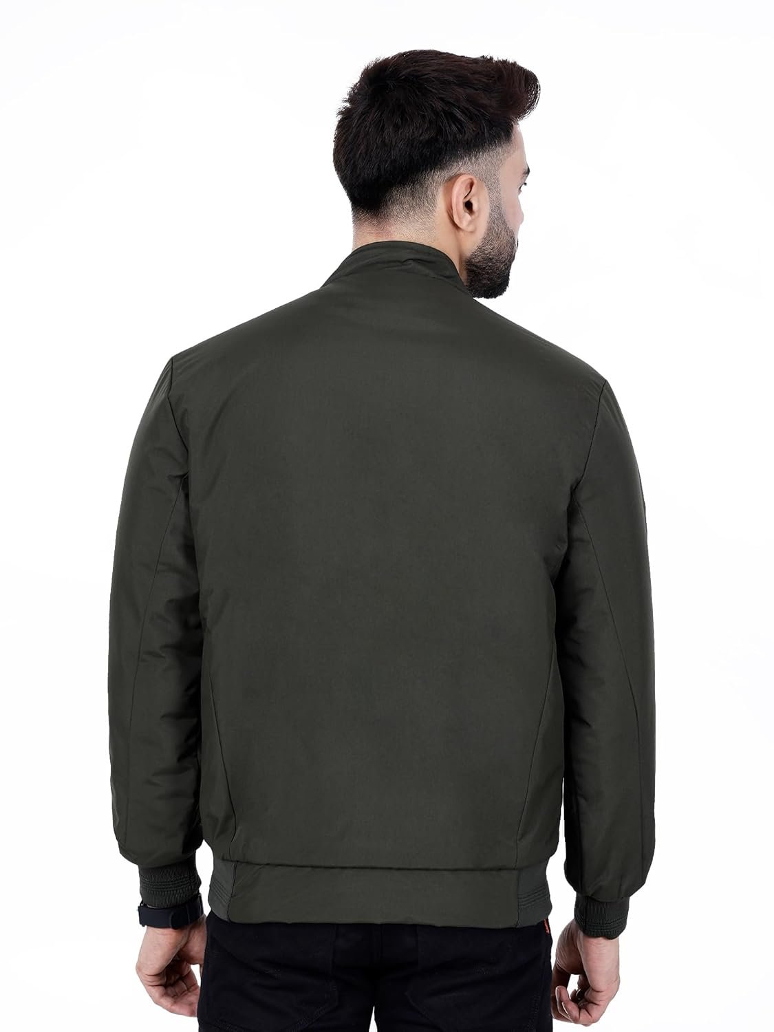 Dollar Full Sleeves Bomber Jacket for Men | TPU Men's Standing Collar Lightweight Winter Jacket, Regular Fit - Image 5