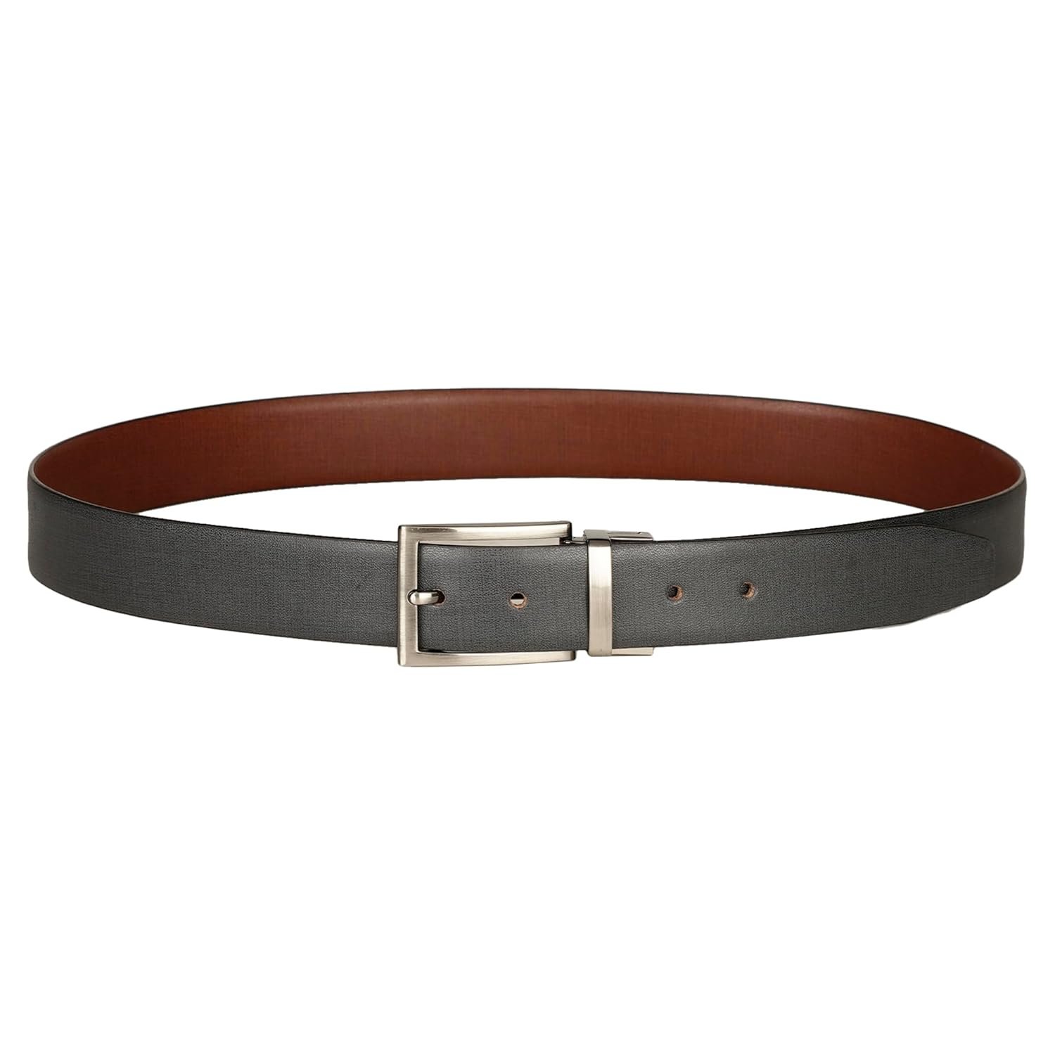 Bata Leather Rev-Pre-05 Men Belt In Natural Multi Color - Image 2