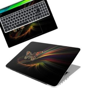 Butterfly D6 Full Body Vinyl Laptop Skin/Sticker/Cover Upto 15.6 Inches Laptops Laminated-Removable-HD Quality Compatible for Hp-Dell-Sony-Lenovo-Asus etc.(15x10 Inches)