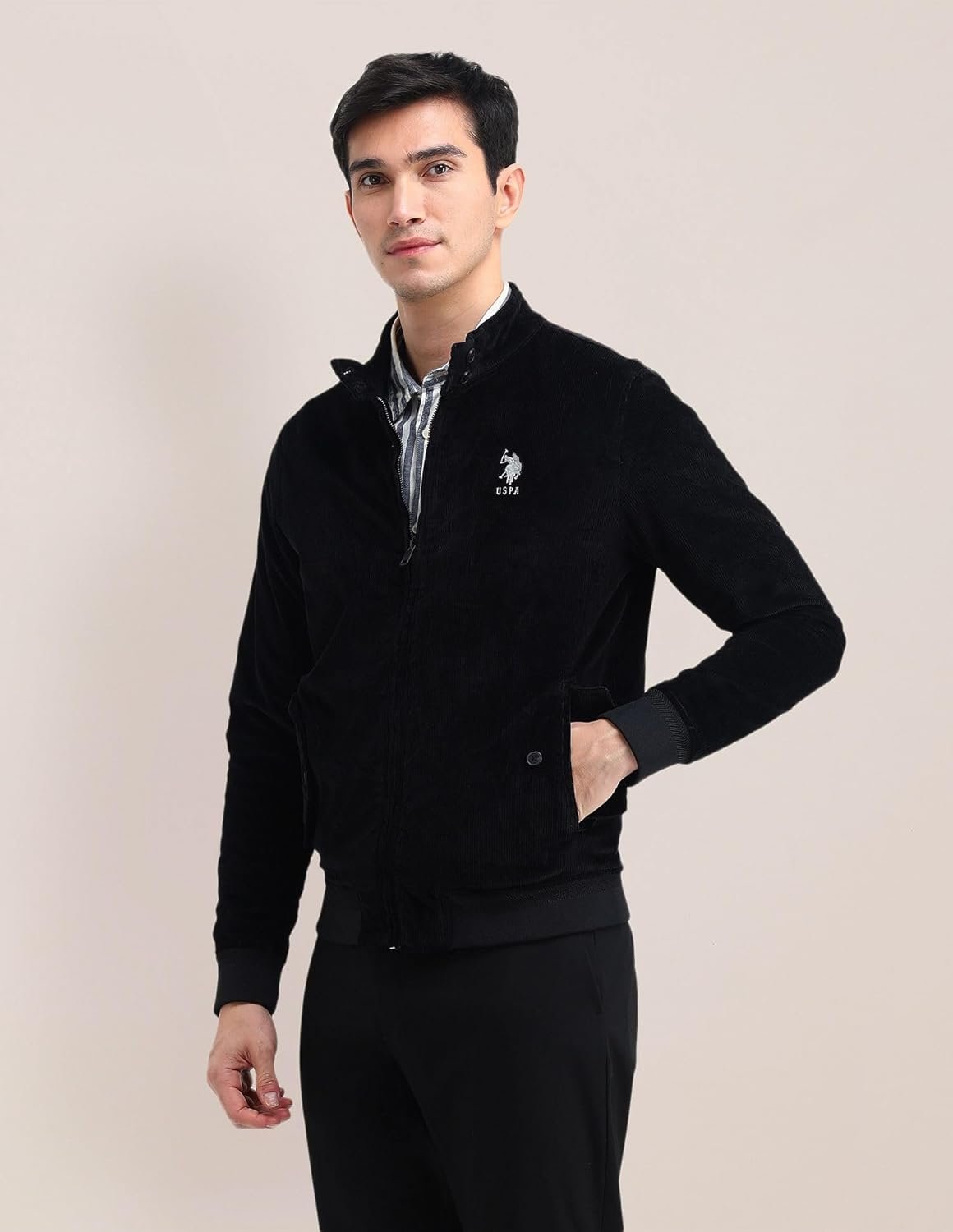 U.S. POLO ASSN. Mock neck regular fit jacket_USJCK558 - Image 7