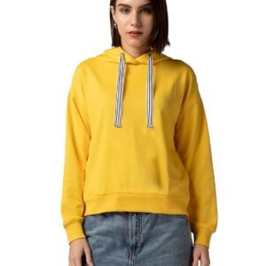 FYLTR Women’s Casual Hoodie with Stripe Tape – Rib Hem & Cuff | Drop Shoulder | Sweatshirts for Women | Winter Hoodie for Women