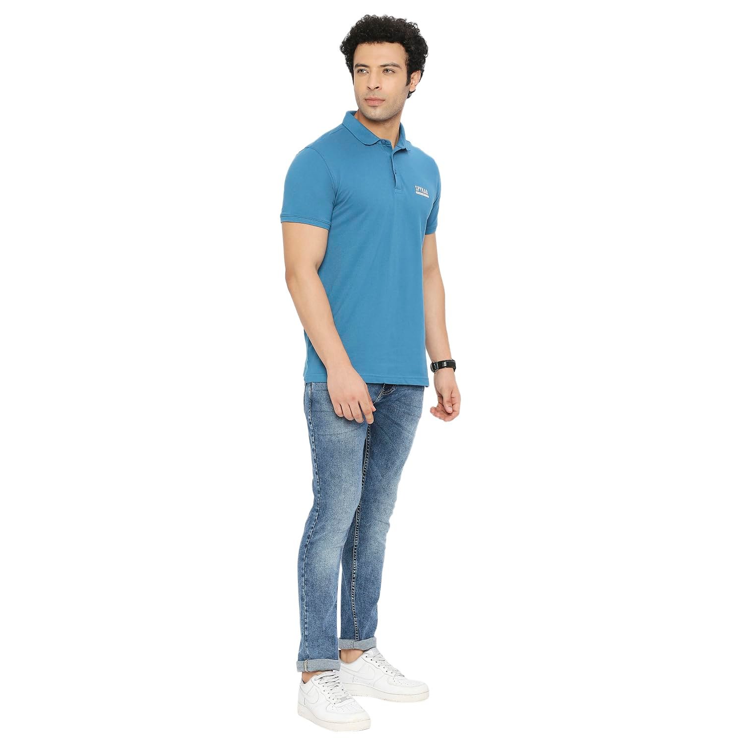 Spykar Skinny Fit Low Rise Blue Jeans for Men - Image 5