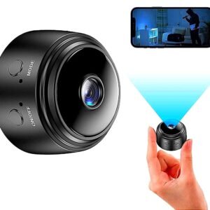 SUR WiFi Spy Camera Hidden for Home Outdoor High HD Focus Spy Magnet Mini Live Stream Night Vision IP Wireless 1080P Audio Video Hidden Indoor Nanny Camera for Home Offices Security Multicolor.