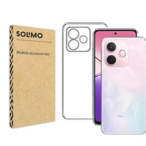 Amazon Brand – Solimo for Oppo A5 Pro 5G Premium Transparent Soft Silicon Crystal Clear Back Cover [Transparent]