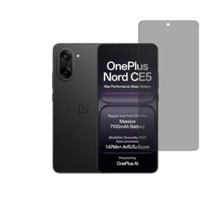 SPRITZEN Tempered Glass (Privacy) Full Screen Coverage Compatible for OnePlus Nord CE5 5G edge to edge(Pack of 1)