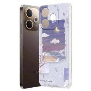 Back Cover for Oppo A5 Pro 5G Designer, Printed,Transparent,Flexible, Silicon -D2152