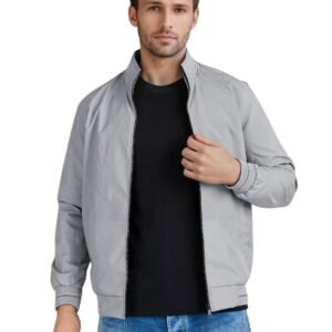 Men’s Bomber Jacket | Lightweight Casual Zip-Up Jacket | Stylish Slim Fit Outerwear for All Seasons