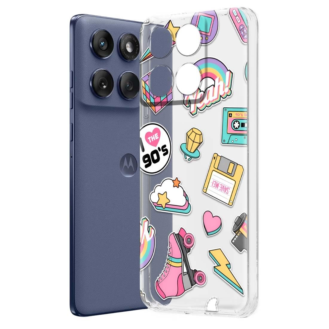 Fashionury Silicone Designer Printed Back Case Cover for Motorola Edge 60 Fusion -D2222