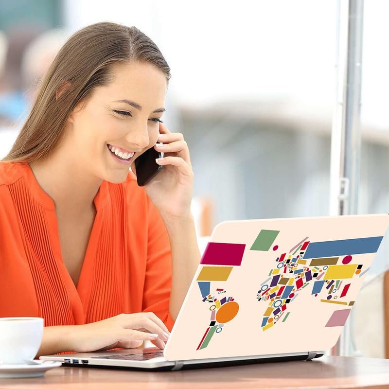 World Map D3 Full Body Vinyl Laptop Skin/Sticker/Cover Upto 15.6 Inches Laptops Laminated-Removable-HD Quality Compatible for Hp-Dell-Sony-Lenovo-Asus etc.(15x10 Inches) - Image 4