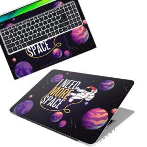 Space D11 World Full Body Vinyl Laptop Skin/Sticker/Cover Upto 15.6 Inches Laptops Laminated-Removable-HD Quality Compatible for Hp-Dell-Sony-Lenovo-Asus etc.(15x10 Inches)