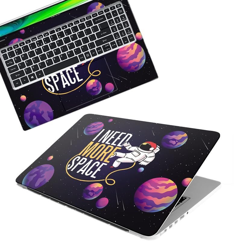 Space D11 World Full Body Vinyl Laptop Skin/Sticker/Cover Upto 15.6 Inches Laptops Laminated-Removable-HD Quality Compatible for Hp-Dell-Sony-Lenovo-Asus etc.(15x10 Inches)