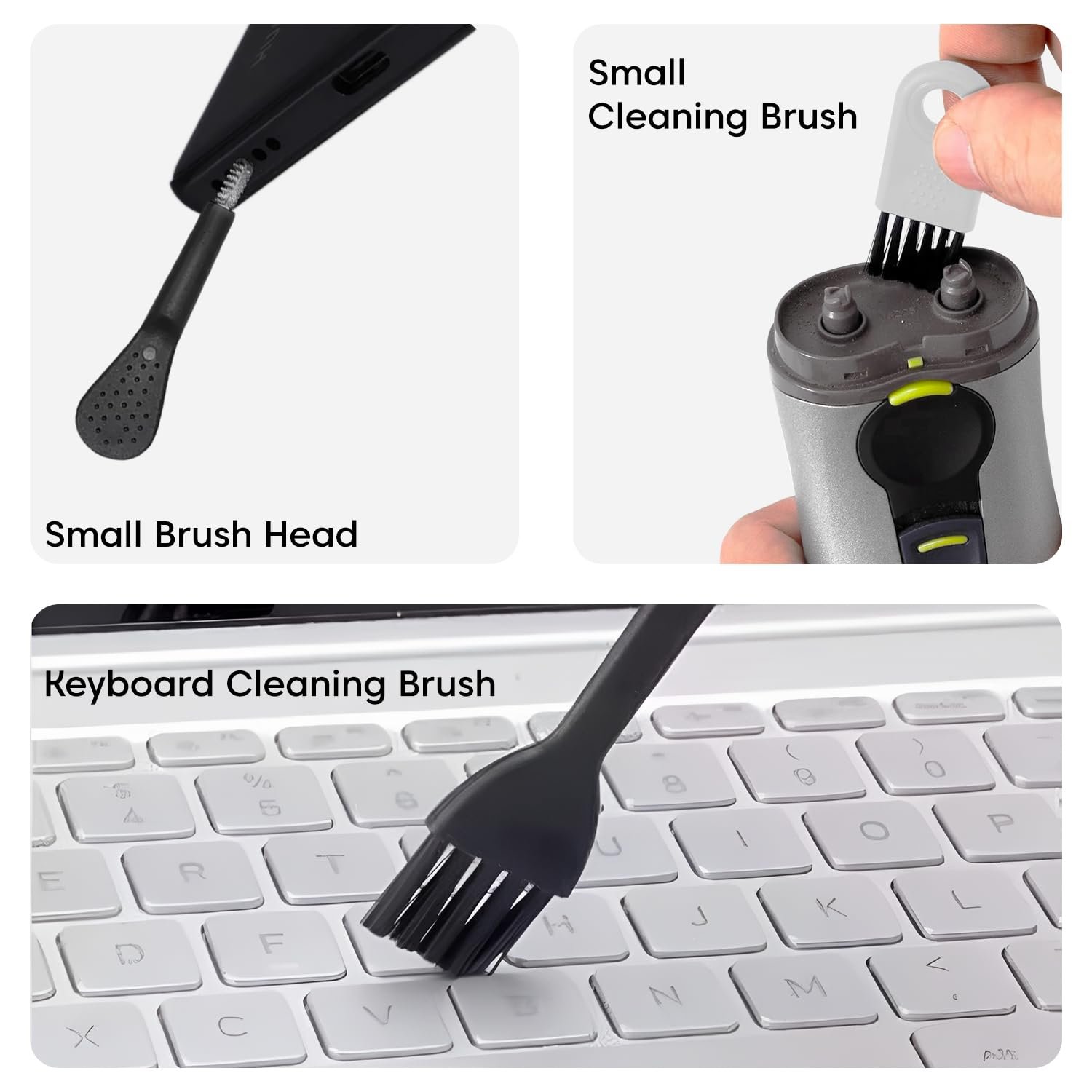 Sounce Professional 8-in-1 Cleaning Kit for Laptop, Tablet, Smartphone, Camera, Earbuds – Includes 100ml Cleaning Solution, Air Blower, Cotton Swabs, Suede Plush, Microfiber Cloth - Image 8
