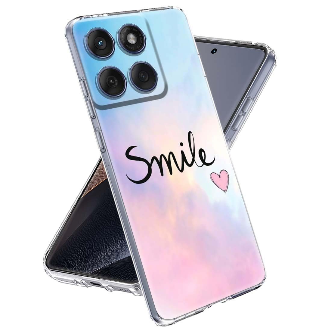 Designer Soft Back Cover Case Compatible for Moto Edge 60 Fusion, Printed,Transparent,Flexible, Silicon for Motorola Edge 60 Fusion -D2009 - Image 2