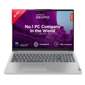 Lenovo IdeaPad Slim 5 Intel Core Ultra 5 125H Built-in AI 16" (40.6cm) WUXGA-IPS 300Nit Thin & Light Laptop (16GB/1TB SSD/Win 11/MSO 21/FHD+IR Cam/1Yr ADP Free/3 mon Game Pass/Grey/1.9Kg), 83DC0042IN