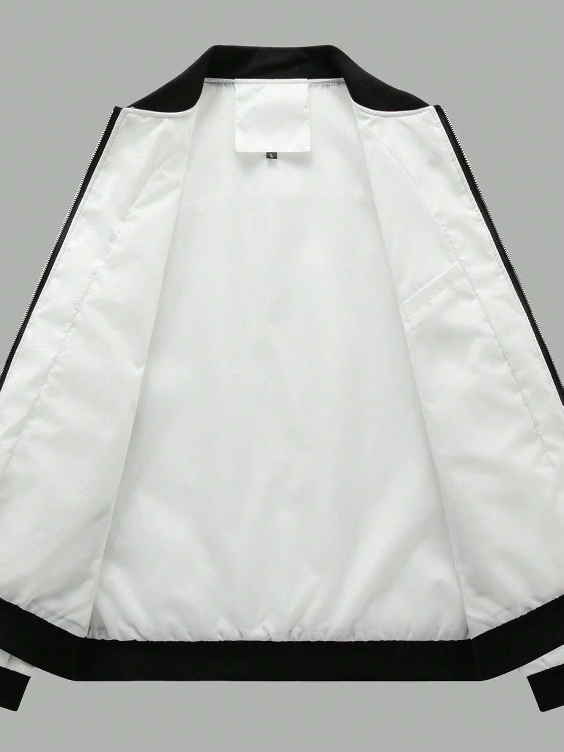 JVX men jackets || bomber jacket for men || Lightweight Outwear Sportswear Bomber Jackets (JACKET-01) (IN, Alpha, L, WHITE-NASA) - Image 4