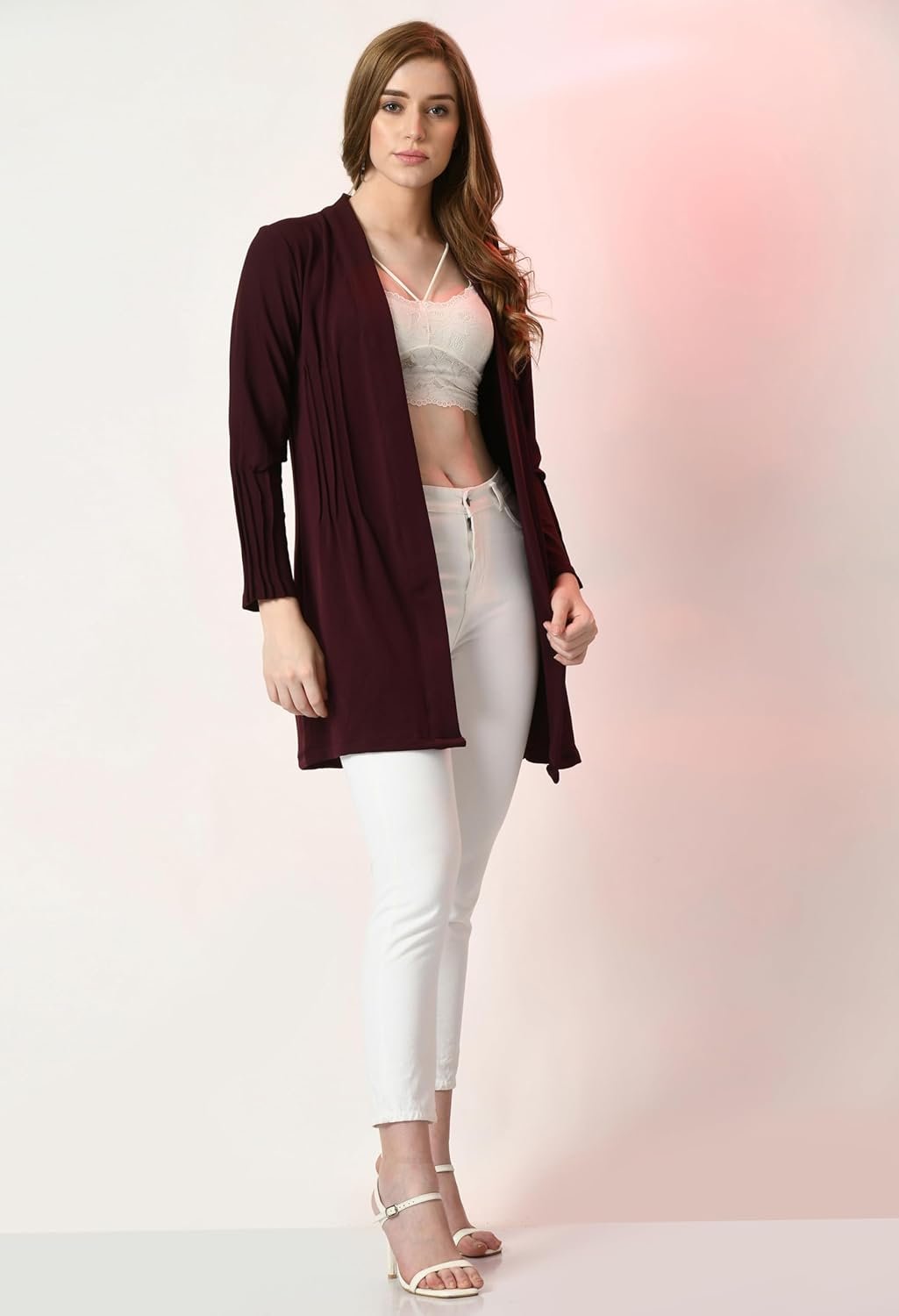 ARBITER COLLECTION Black Cotton Shrugs for Women Stylish Latest (408_blk_) - Image 4