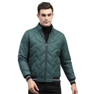 Monte Carlo Men Regular Fit Solid Mock Neck Side Pocket Zipper Closure Full Sleeve Winter Jacket| Warm Coat for Men | Stylish Full Sleeve Zipper Jacket (Pack Of 1)