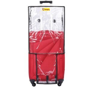 Transparent Protective Zipper PVC Dust Proof Cover for Luggage/Suitcase Trolley Bags for All Brand (for Soft Luggage, 26 Inch)