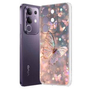 Fashionury Back Cover Case Designer Flexible Soft Back Case Cover for Vivo T4x 5G -D3164