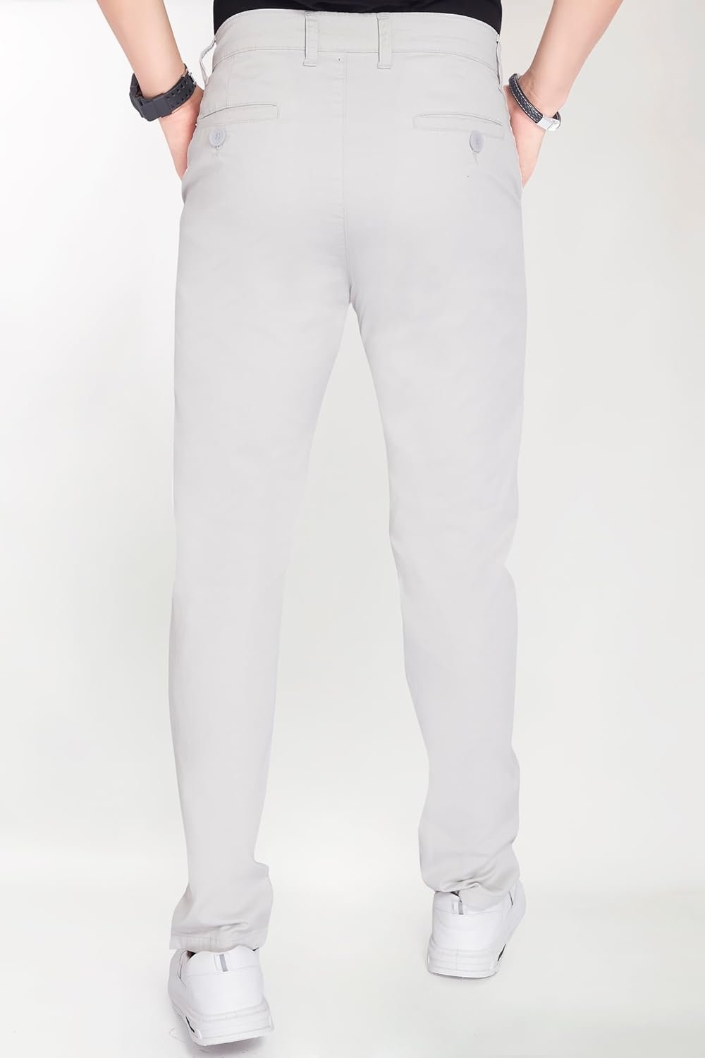 DIVISIVE Men's Regular Fit Cotton Chinos Trousers Pants - Image 5