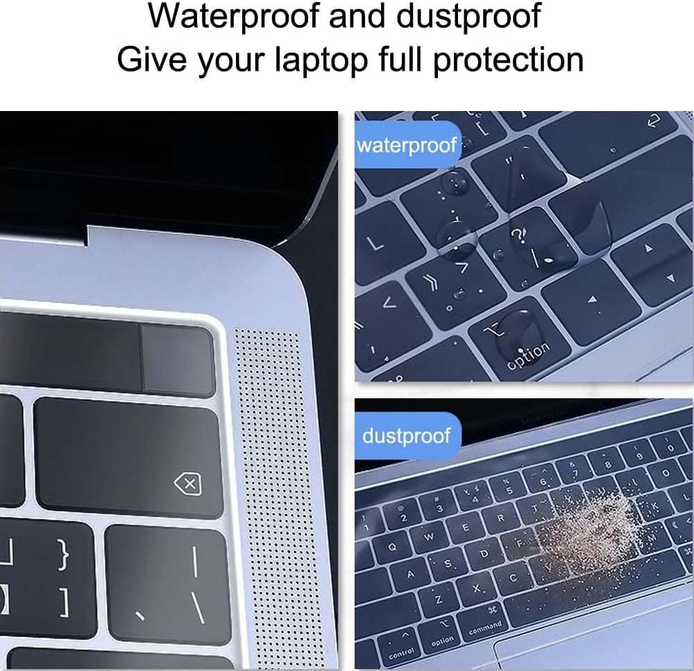 Oaky Universal Silicone Keyboard Cover 15.6 inch Laptop Keyboard Protector Skin, Dust Cover, Clear - Image 4