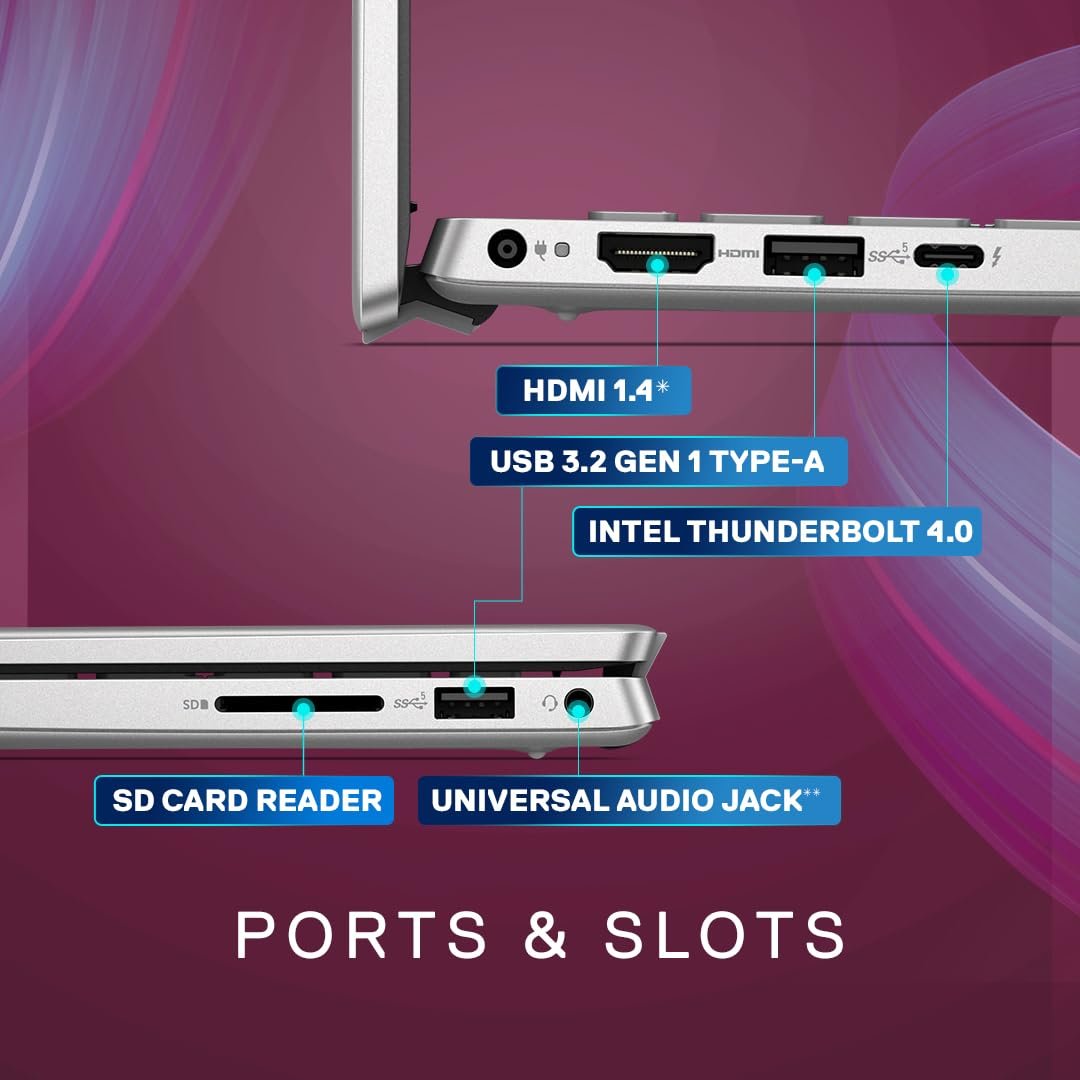 Dell Inspiron 5430 13th Gen Laptop, Intel i5-1335U/8GB LPDDR5/512GB SSD/ 14.0" (35.56Cms) FHD+ Comfortview/Backlit KB/Win 11 + MSO'21/Mcafee 15 Months/Platinum Silver/Thunderbolt 4.0 Port/1.59KGs - Image 11