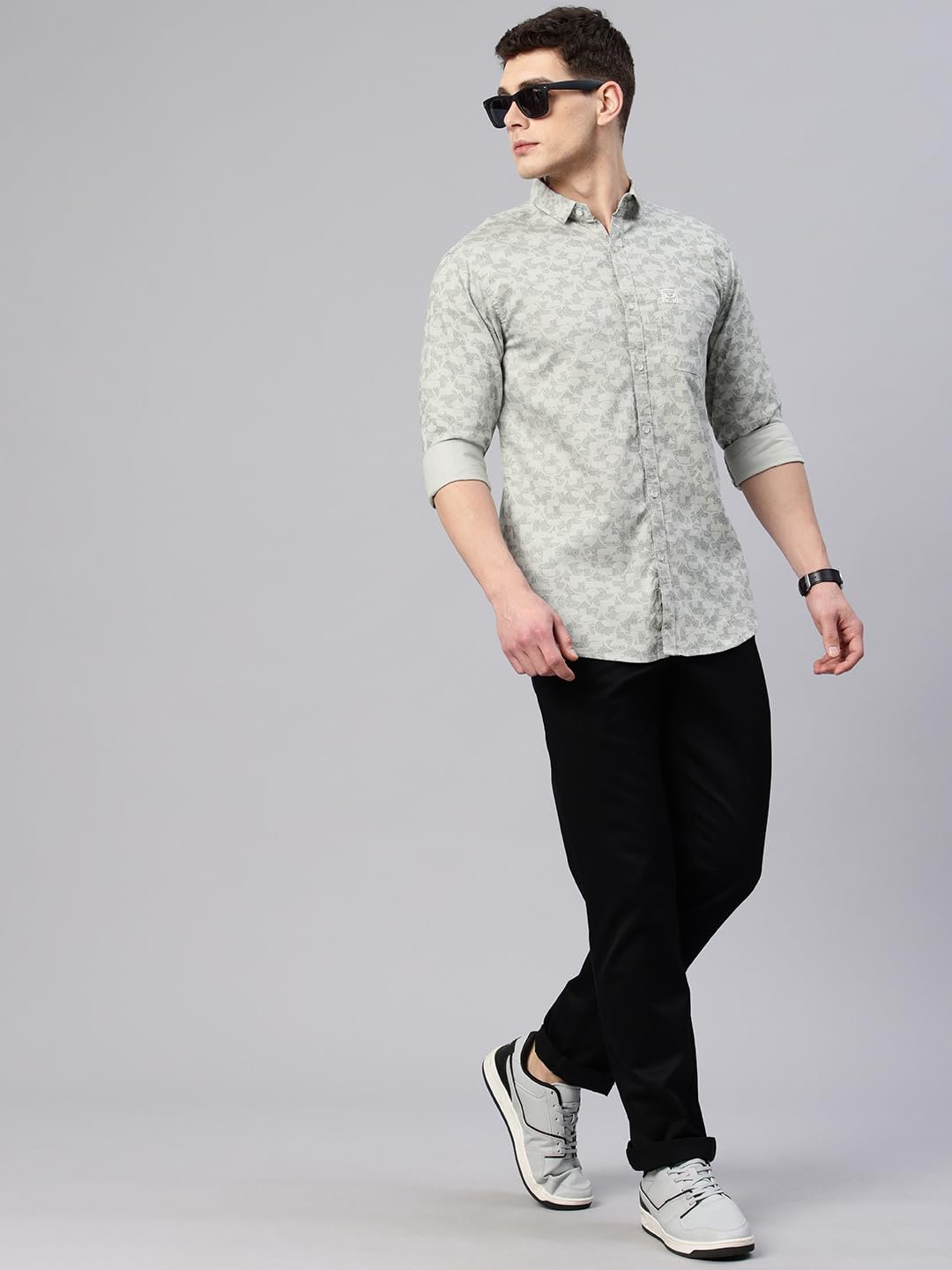 Majestic Man Custom Abstract Printed Pure Cotton Slim Fit Casual Shirt - Image 5