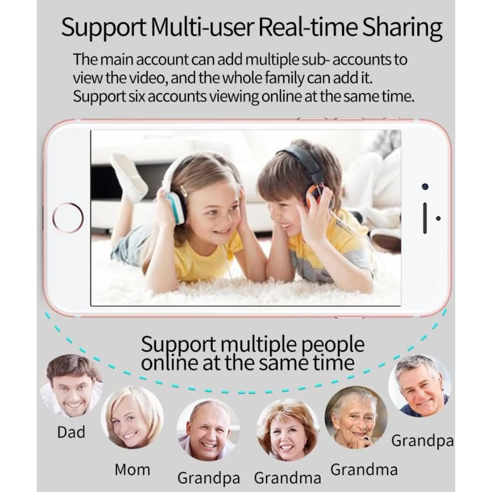 Maizic Smarthome Cheeky 3 MP FHD WiFi Indoor CCTV Camera for Home with Pan/Tilt 360° View, 2 Way Communication, Motion Detection, Color Night Vision and Supports SD Card (Up to 256 GB) - Image 9