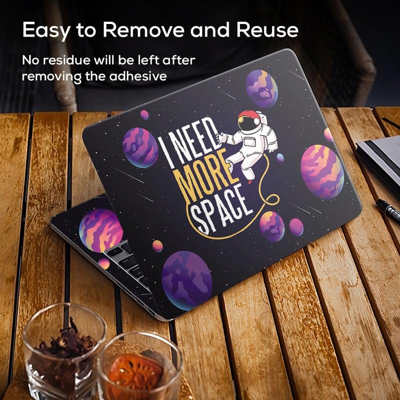 Space D11 World Full Body Vinyl Laptop Skin/Sticker/Cover Upto 15.6 Inches Laptops Laminated-Removable-HD Quality Compatible for Hp-Dell-Sony-Lenovo-Asus etc.(15x10 Inches) - Image 3