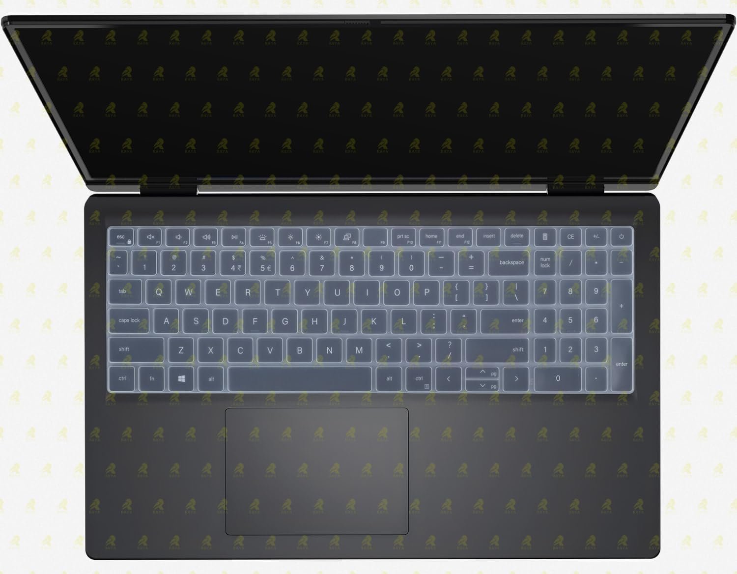 RAYA Silicone Keyboard Skin Cover for Dell Inspiron 15 ( 3520 3530 3535 ) Dell Vostro 15 ( 3510 3520 3525 3530 3535 ) & Dell Vostro 16 ( 5620 5630 5635 ) Laptops (Transparent) - Image 3
