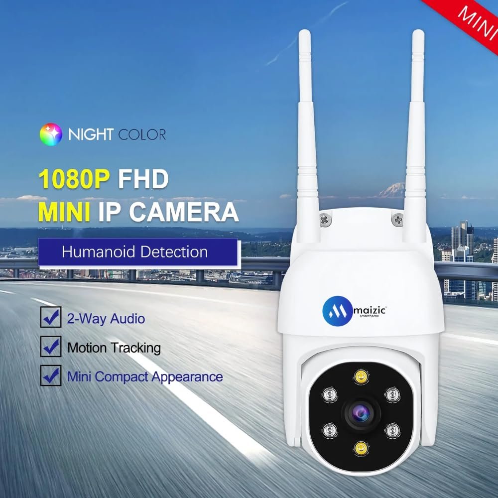 Maizic Ultracam Fox 3 MP High Definition Wi-Fi CCTV Camera for Home Security, Motion Detection, AI Human Detection, Two-Way Audio Communication, Waterproof IP66, Support 2.4Ghz WiFi, Outdoor Camera - Image 3