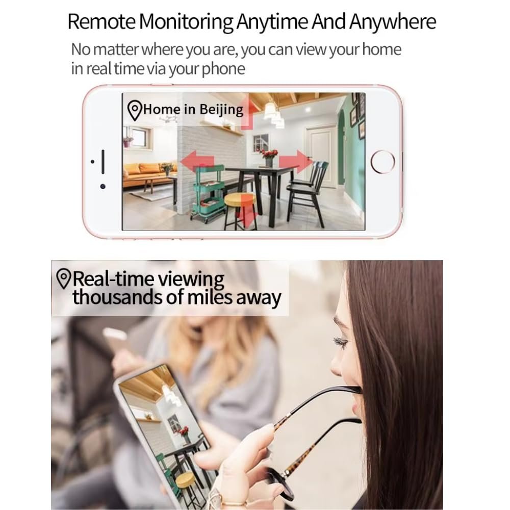 Maizic Smarthome Cheeky 3 MP FHD WiFi Indoor CCTV Camera for Home with Pan/Tilt 360° View, 2 Way Communication, Motion Detection, Color Night Vision and Supports SD Card (Up to 256 GB) - Image 4