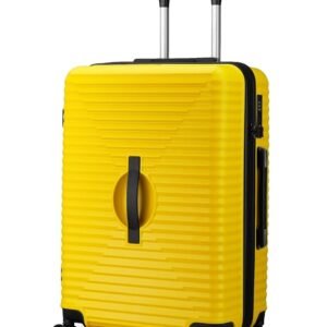 Maleta Tranquil Cabin Trolley Bag | 55 cms, 8 Spinner Wheels | Lightweight, Premium Luggage | Suitcase for Travel | Bags for Travelling (Yellow, Cabin)