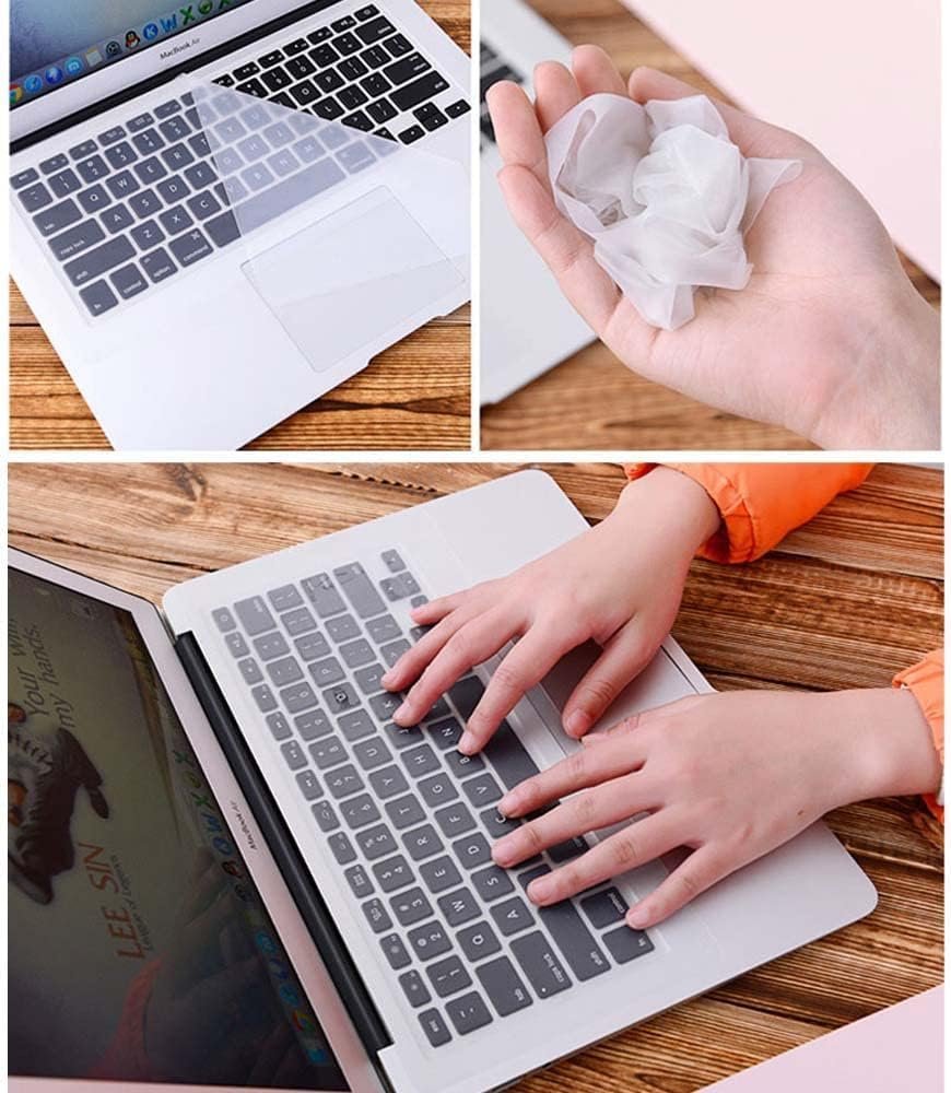 Oaky Universal Silicone Keyboard Cover 15.6 inch Laptop Keyboard Protector Skin, Dust Cover, Clear - Image 5