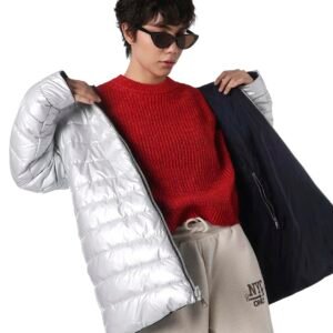 ONLY Women Hooded Solid Reversible Puffer Jacket