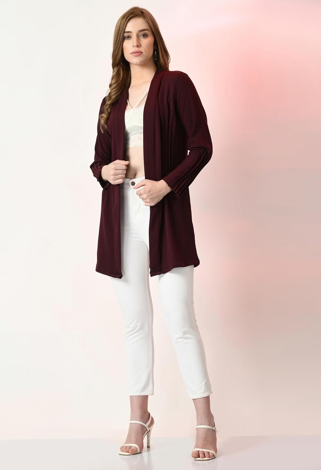 ARBITER COLLECTION Black Cotton Shrugs for Women Stylish Latest (408_blk_) - Image 3