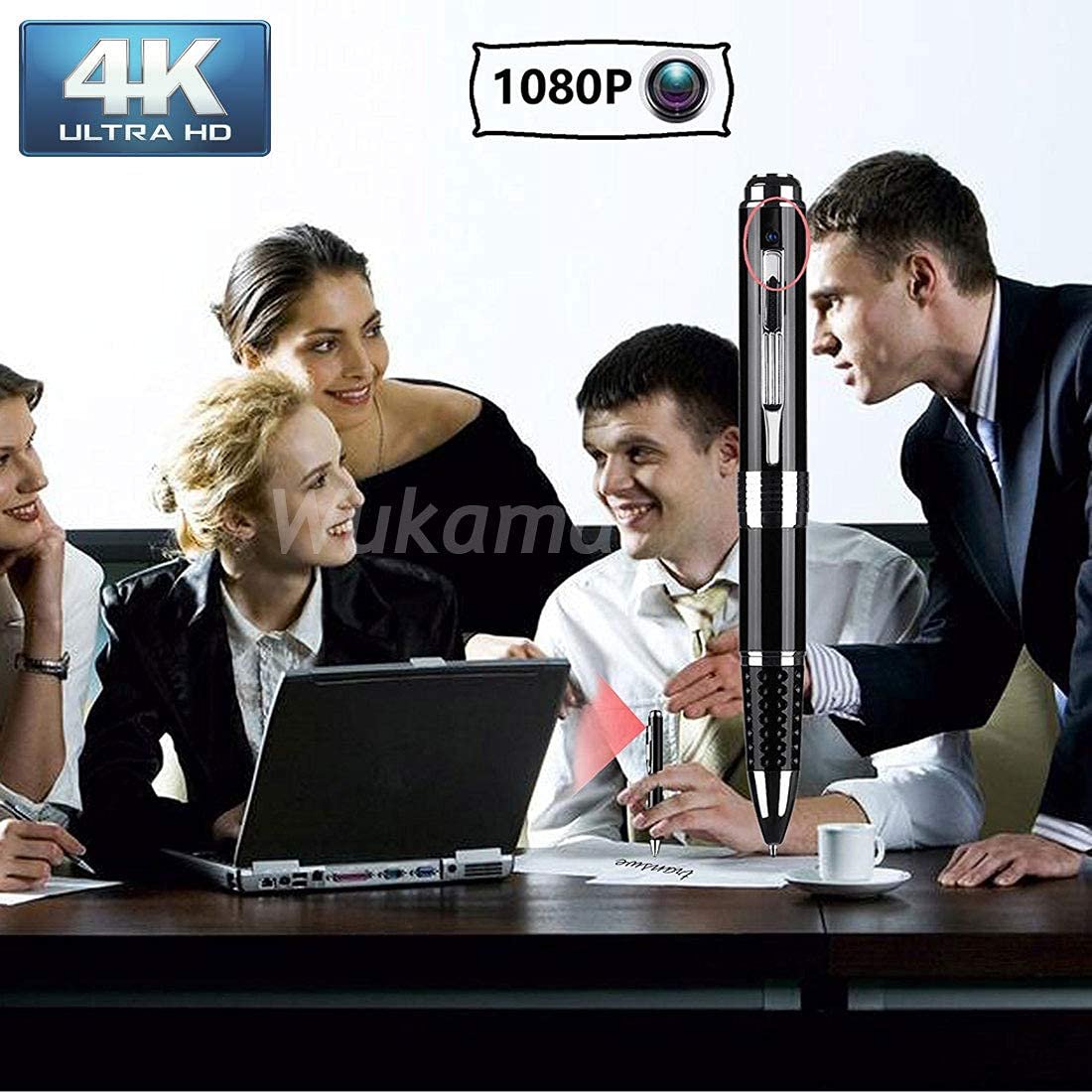 TECHNOVIEW 4k Full Hd Pen 1920pX1080p Camera Video and Audio Sound Recorder with Free 16GB Memory Card Portable Spy Pen Hd Recorder - Silver & Black Hidden Device - Image 5