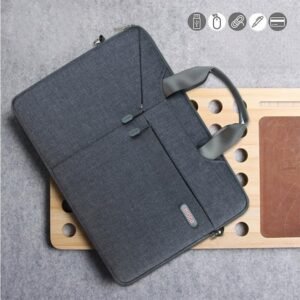 MOCA Laptop Bag Carrying Case 15.6 Inch with Shoulder Strap, Slim Computer Sleeve Cover Compatible with MacBook Pro 15/16, 15-16 Inch HP Acer Dell Lenovo ASUS Laptop-Grey