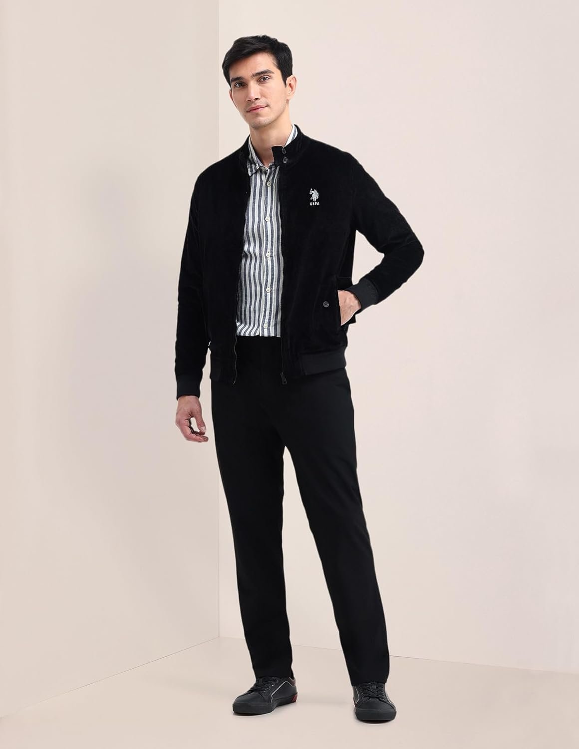 U.S. POLO ASSN. Mock neck regular fit jacket_USJCK558 - Image 6