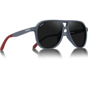 EFERMONE® Corrective Edition Pilot Sunglasses For Men Stylish with Polarized Lens and Cleaning Kit for Men and Women | Comfort Fit Spring Hinges | UV400 Protection