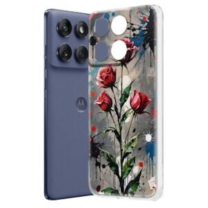 Fashionury Silicone Designer Printed Back Case Cover for Motorola Edge 60 Fusion -D3236