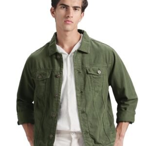 INKD Men’s Overdyed Trucker Denim Jacket – Jacket for Men | 100% Cotton | Double Flap Pocket | Regular Fit | Full Sleeve Jacket