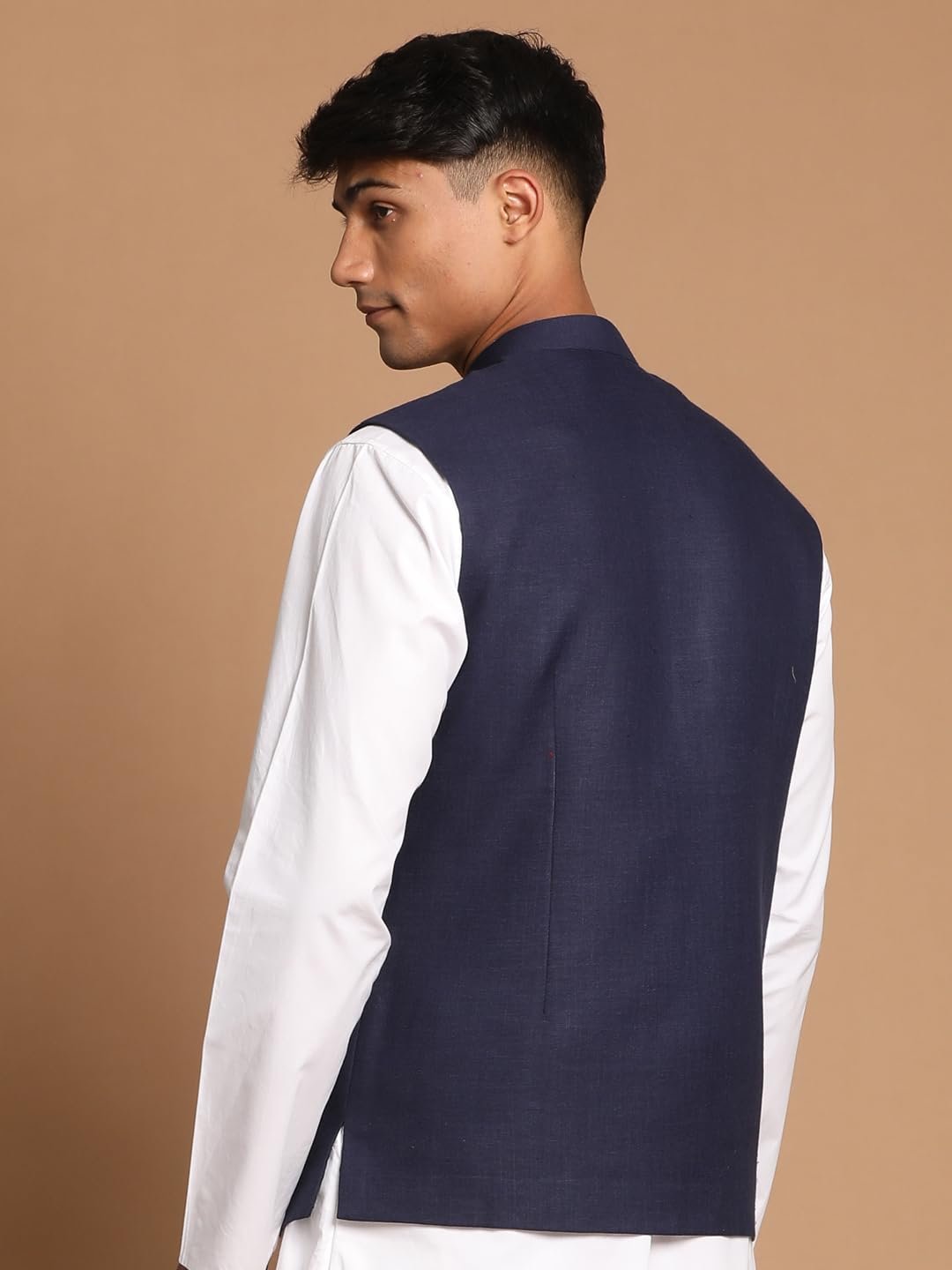 VASTRAMAY Men's Cotton Nehru Jacket - Image 4