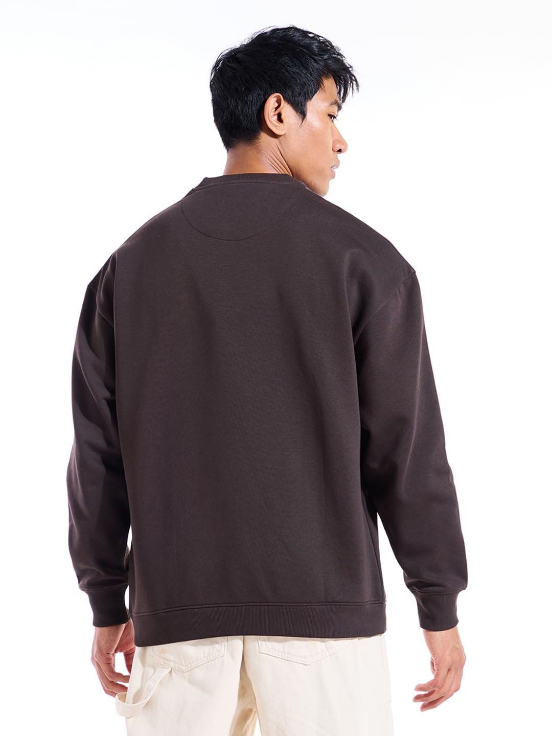 Bewakoof Men's Fleece Oversized Fit Sweatshirt Heavy Duty® 1.0 | Sweatshirt for Man Winter Wear - Image 4