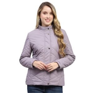 Monte Carlo Womens Solid Mock Neck Full Sleeve Jacket (224067451)