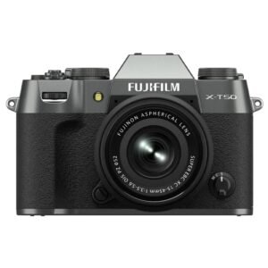 Fujifilm X-T50 40 MP APS-C X-Trans Sensor|Retro Style mirrorless Camera|4k/6.2k vlogging|High Speed Recording FHD 240fps|Advance AF with 15-45mm Optical Zoom Lens f/3.5-5.6 – Charcoal