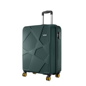 Safari Cabin Polypropylene Spinner Pentagon Pro 8 Wheels 55Cm Trolley Bag Hard Case, 360º Wheeling Carry-On Luggage for Men & Women, Travel Bag, Suitcase for Travel, Dusk Green