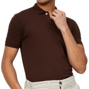 Max Men’s Cotton Relaxed Fit Half Sleeves Polo Neck T-Shirt