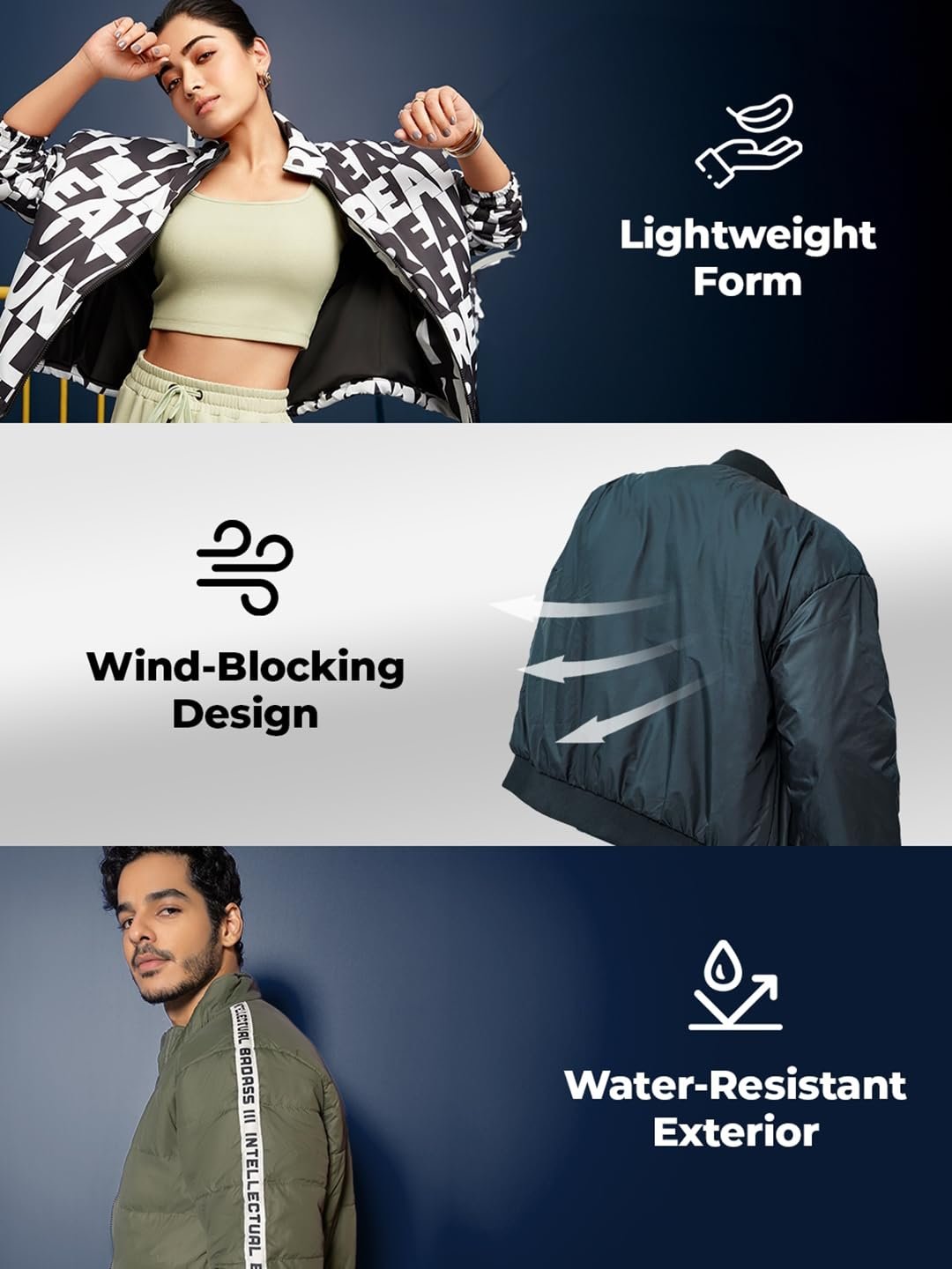 Bewakoof Women's Nylon Oversized Fit High Neck Puffer Jacket | Jacket for Women Winter Wear - Image 4