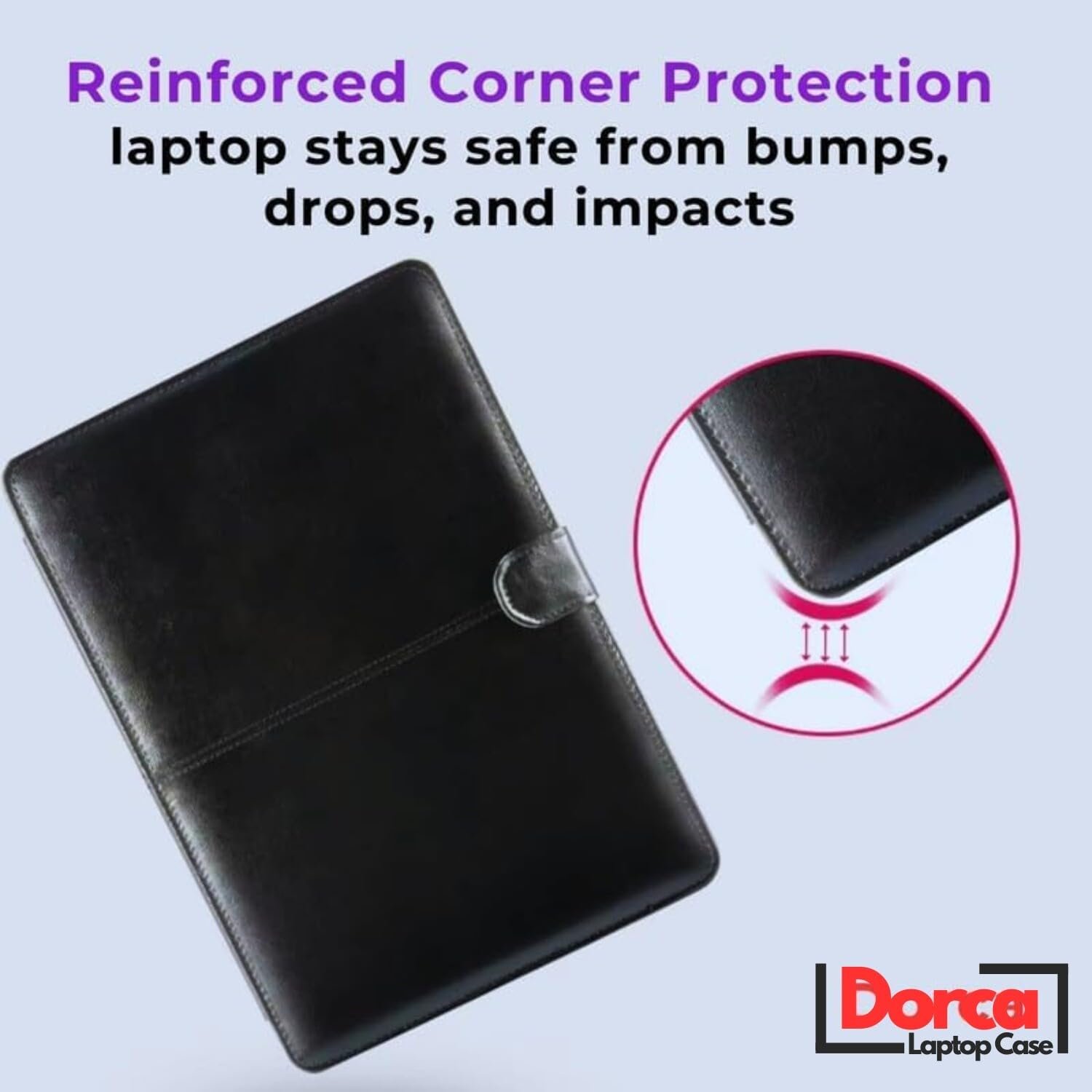 Dorca® Elegant Tan Leatherette Laptop Case Cover for Lenovo Yoga 6 13.3" WUXGA 2-in-1 300Nits 83B2007UIN - Image 6